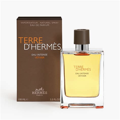 terre d hermes eau intense vetiver eau de parfum spray|terre d'hermes vetiver 100ml.